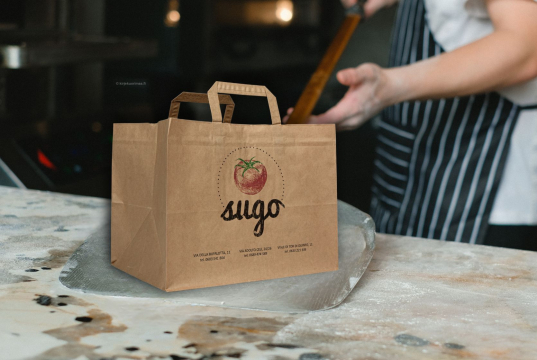 Paperikassi litteät kahvat | Kirjekuorimaa.fi