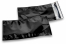 Värilliset metallinhohtoiset foliokuoret, musta – 114 x 229 mm | Kirjekuorimaa.fi
