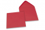 Värilliset korttikuoret – punainen, 155 x 155 mm | Kirjekuorimaa.fi