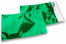 Värilliset metallinhohtoiset foliokuoret, vihreä – 162 x 229 mm | Kirjekuorimaa.fi