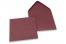 Värilliset korttikuoret – viininpunainen, 155 x 155 mm | Kirjekuorimaa.fi