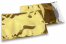 Värilliset metallinhohtoiset foliokuoret, kulta – 162 x 229 mm | Kirjekuorimaa.fi