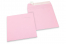 Värilliset paperikirjekuoret, vaaleanpunainen – 160 x 160 mm | Kirjekuorimaa.fi