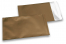 Pronssinväriset mattametalliset foliokirjekuoret - 114 x 162 mm | Kirjekuorimaa.fi