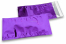 Värilliset metallinhohtoiset foliokuoret, violetti – 114 x 229 mm | Kirjekuorimaa.fi