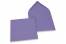 Värilliset korttikuoret – violetti, 155 x 155 mm | Kirjekuorimaa.fi