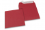 Värilliset paperikirjekuoret, tummanpunainen – 160 x 160 mm | Kirjekuorimaa.fi