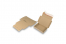 Koottavat postituslaatikot tarrasuljennalla - 160 x 120 x 25 mm (A6), ruskea | Kirjekuorimaa.fi