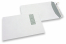 Ikkunalliset kirjekuoret, valkoinen, 220 x 312 mm (EA4), ikkuna vasemmalla 40 x 110 mm, ikkunan sijainti 20 mm vasemmalta ja 50 mm yläreunasta, 120 gramman paperi, tarrasuljenta, paino n. 18 g. | Kirjekuorimaa.fi