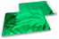 Värilliset metallinhohtoiset foliokuoret, vihreä – 229 x 324 mm | Kirjekuorimaa.fi