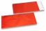 Punaiset mattametalliset foliokirjekuoret – 110 x 220 mm | Kirjekuorimaa.fi