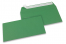 Värilliset paperikirjekuoret, tummanvihreä – 110 x 220 mm | Kirjekuorimaa.fi