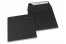 Värilliset paperikirjekuoret, musta – 160 x 160 mm | Kirjekuorimaa.fi