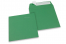 Värilliset paperikirjekuoret, tummanvihreä – 160 x 160 mm | Kirjekuorimaa.fi