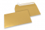 Värilliset paperikirjekuoret, kulta metallinhohtoinen – 162 x 229 mm | Kirjekuorimaa.fi