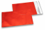 Punaiset mattametalliset foliokirjekuoret – 114 x 162 mm | Kirjekuorimaa.fi