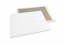 Kartonkitaustaiset kirjekuoret - 400 x 500 mm, edessä valkoinen kraft 120 gr, takana 700 g harmaa duplex, ei liimaa / ei tarranauhaa | Kirjekuorimaa.fi