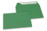 Värilliset paperikirjekuoret, tummanvihreä – 114 x 162 mm | Kirjekuorimaa.fi