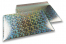 Kuplapussi EKO metallinhohtoinen - hopea, holografinen 320 x 425 mm | Kirjekuorimaa.fi