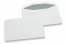 Valkoiset paperikirjekuoret, 114 x 162 mm (C6), 80 gramman, liimasuljenta, paino n. 3 g.  | Kirjekuorimaa.fi