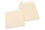 Värilliset paperikirjekuoret, norsunluunvalkoinen – 160 x 160 mm | Kirjekuorimaa.fi
