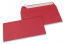 Värilliset paperikirjekuoret, punainen – 110 x 220 mm | Kirjekuorimaa.fi