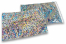 Värilliset metallinhohtoiset foliokuoret, holografinen, hopea – 162 x 229 mm | Kirjekuorimaa.fi