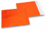 Oranssit mattametalliset foliokirjekuoret – 165 x 165 mm | Kirjekuorimaa.fi