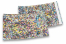 Värilliset metallinhohtoiset foliokuoret, holografinen, hopea – 114 x 162 mm | Kirjekuorimaa.fi