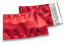 Värilliset metallinhohtoiset foliokuoret, punainen – 114 x 162 mm | Kirjekuorimaa.fi
