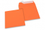 Värilliset paperikirjekuoret, oranssi – 160 x 160 mm | Kirjekuorimaa.fi