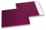 Viininpunaiset mattametalliset foliokirjekuoret – 165 x 165 mm | Kirjekuorimaa.fi