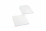Valkoiset läpinäkyvät kirjekuoret - 170 x 170 mm | Kirjekuorimaa.fi