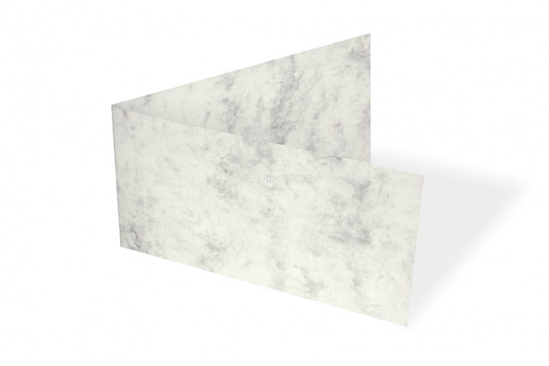 Marmoroidut kortit - 90 x 173 mm, harmaa marmori