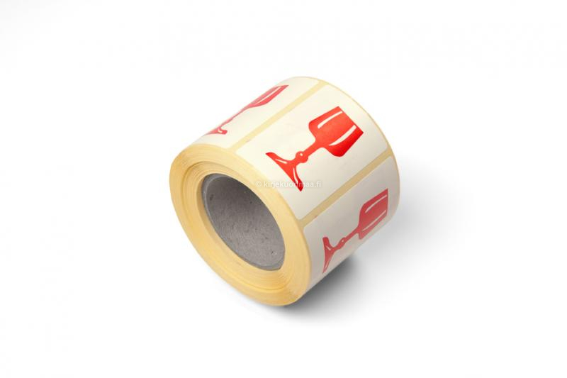 Pakkausten merkintätarrat - Hauras: viinilasi - 60 x 40 mm