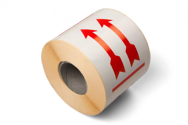 Pakkausten merkintätarrat - Tämä puoli ylöspäin: nuolet - 90 x 115 mm