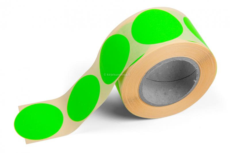 Pyöreät värilliset merkintätarrat - Vihreä