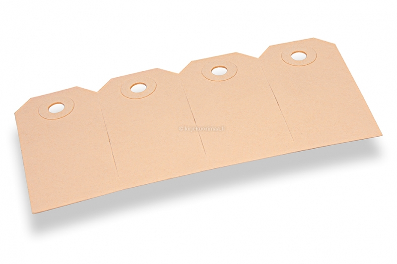 Kartonkilaput - ruskea 35 x 70 mm