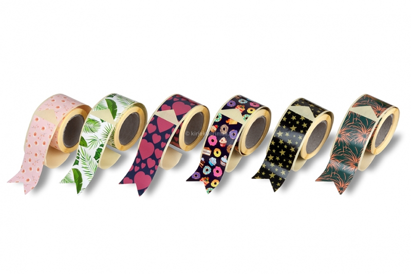 Pitkät kirjeensulkijat painatuksella 