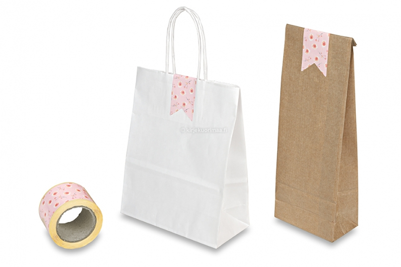 Pitkät kirjeensulkijat painatuksella - kukat