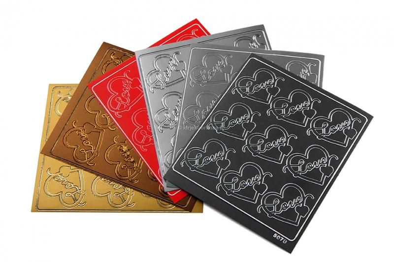 Rakkausaiheiset koristetarrat