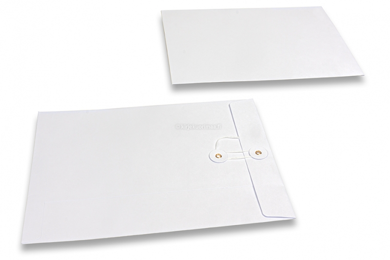 Kirjekuoret narusuljennalla - 229 x 324 mm, valkoinen