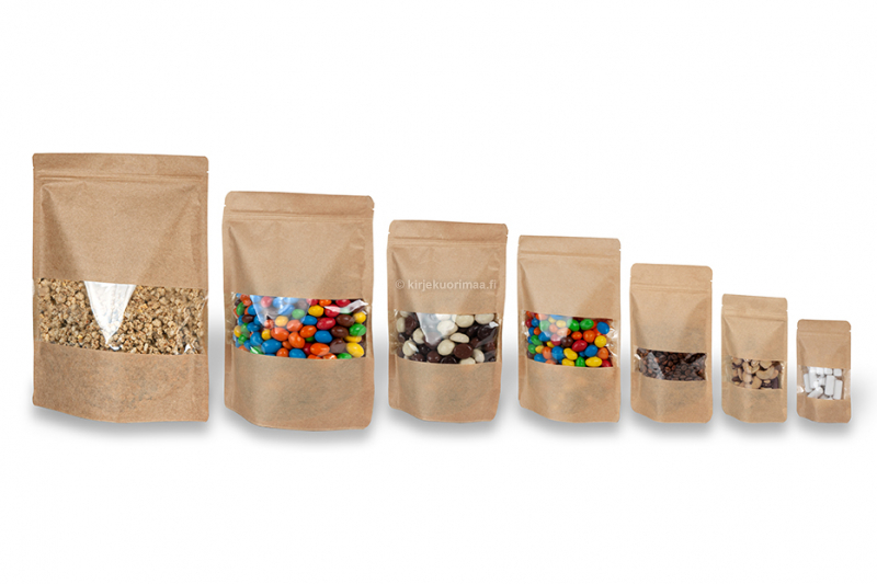 Pystypussi ikkunallinen - ruskea