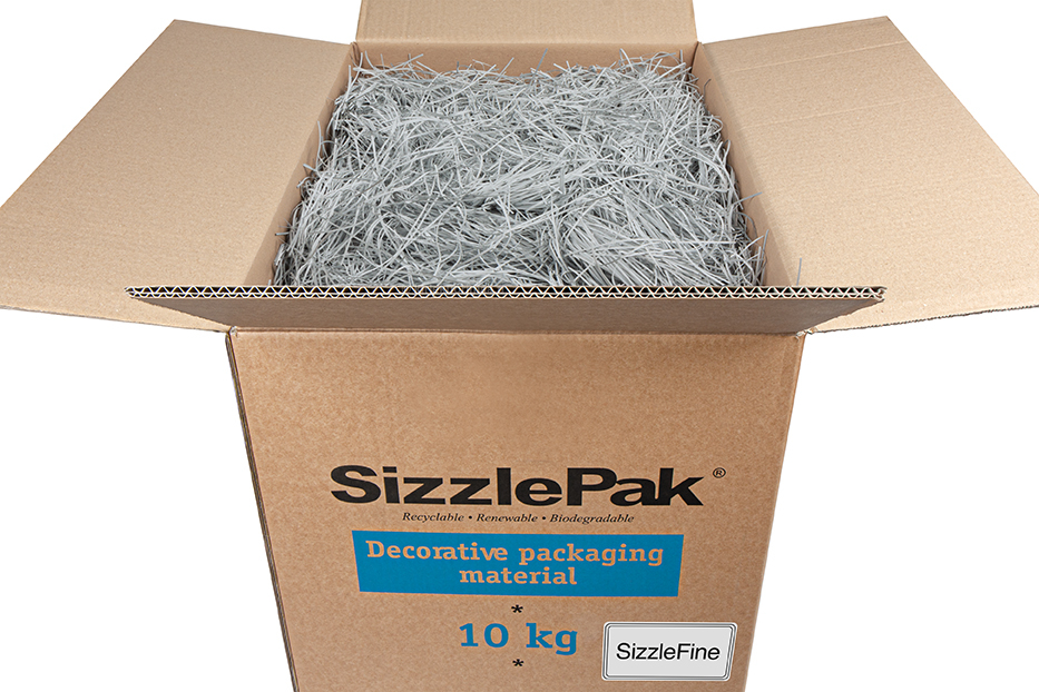 Paperisilppu SizzlePak Fine - Harmaa (10 kg) 