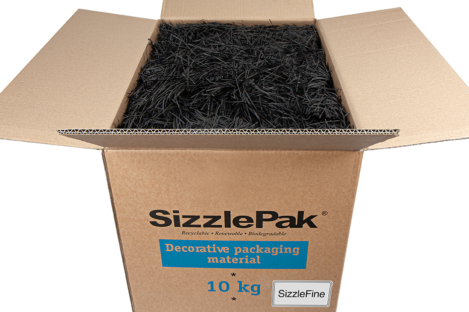 Paperisilppu SizzlePak Fine - Musta (10 kg) 