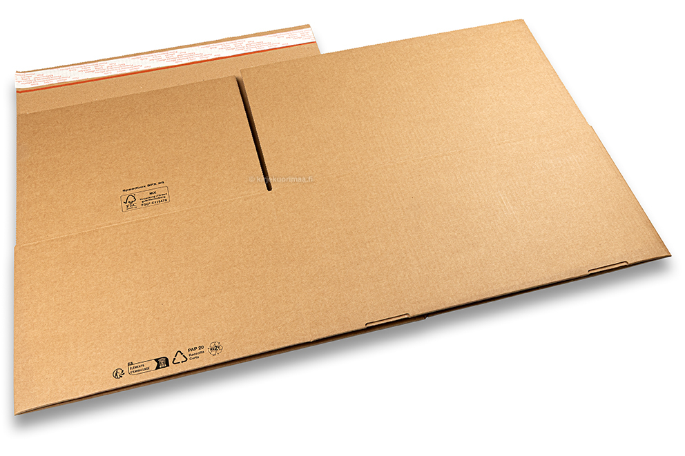 Pahvilaatikko pikapohjalla - ruskea, 430 x 300 x 200 mm - SPX25
